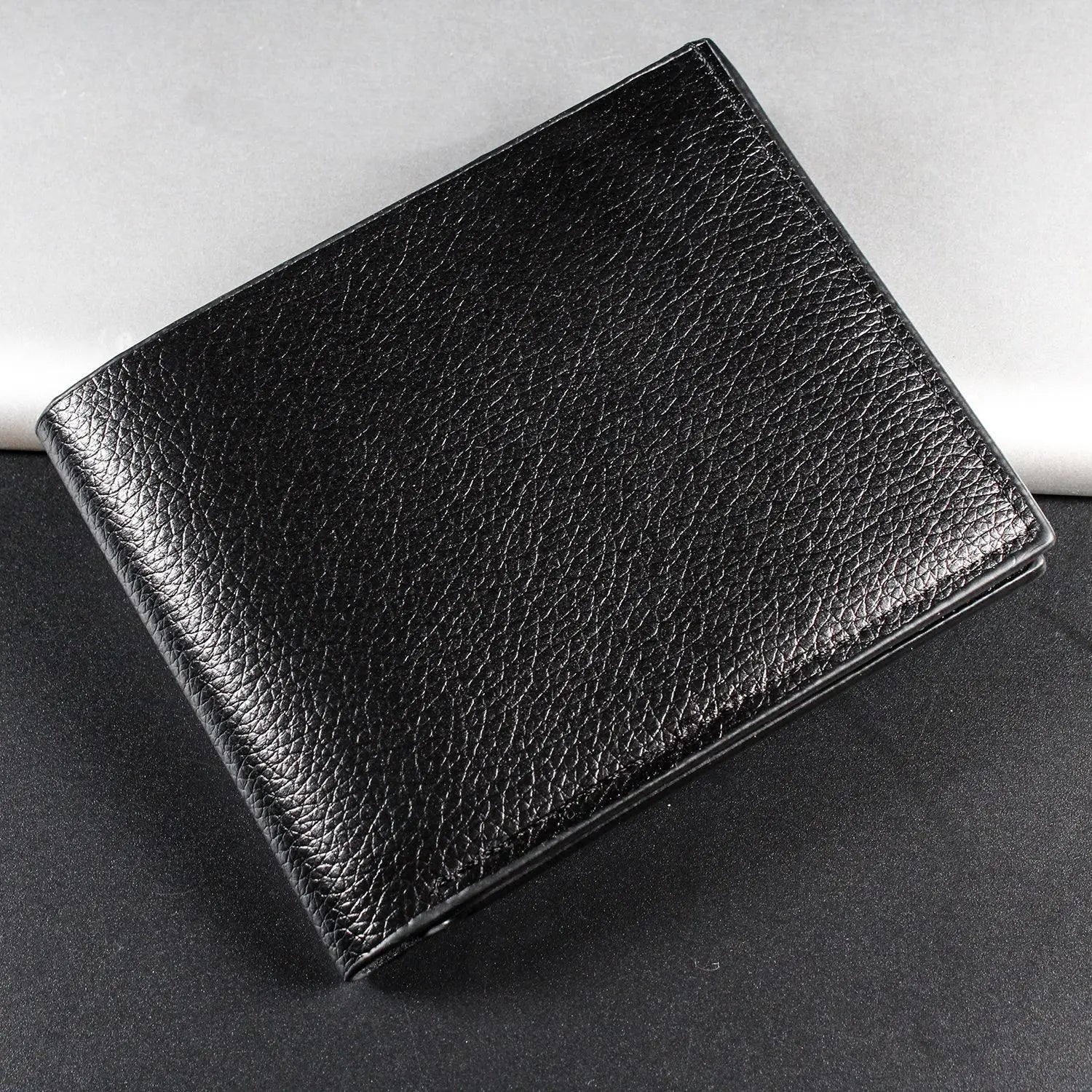 Billetera Delgada de Cuero PU Para Hombre con Porta Tarjetas
