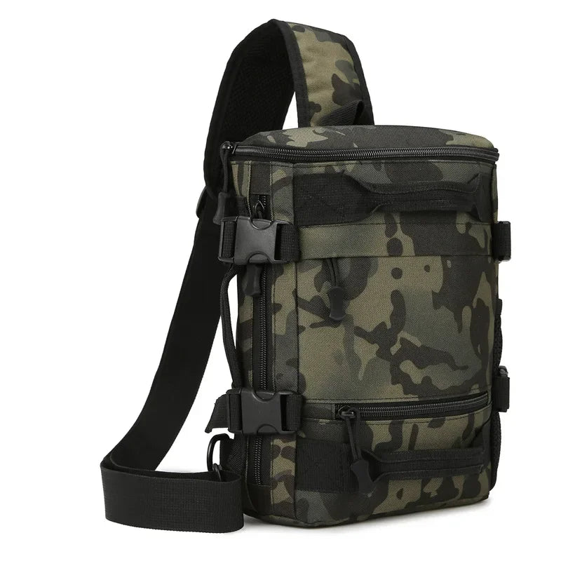Bolsa Táctica de Pecho para Hombre Senderismo y Exteriores