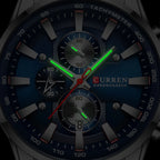 Montre Homme Quartz CURREN Luxe Chronographe Sport Étanche