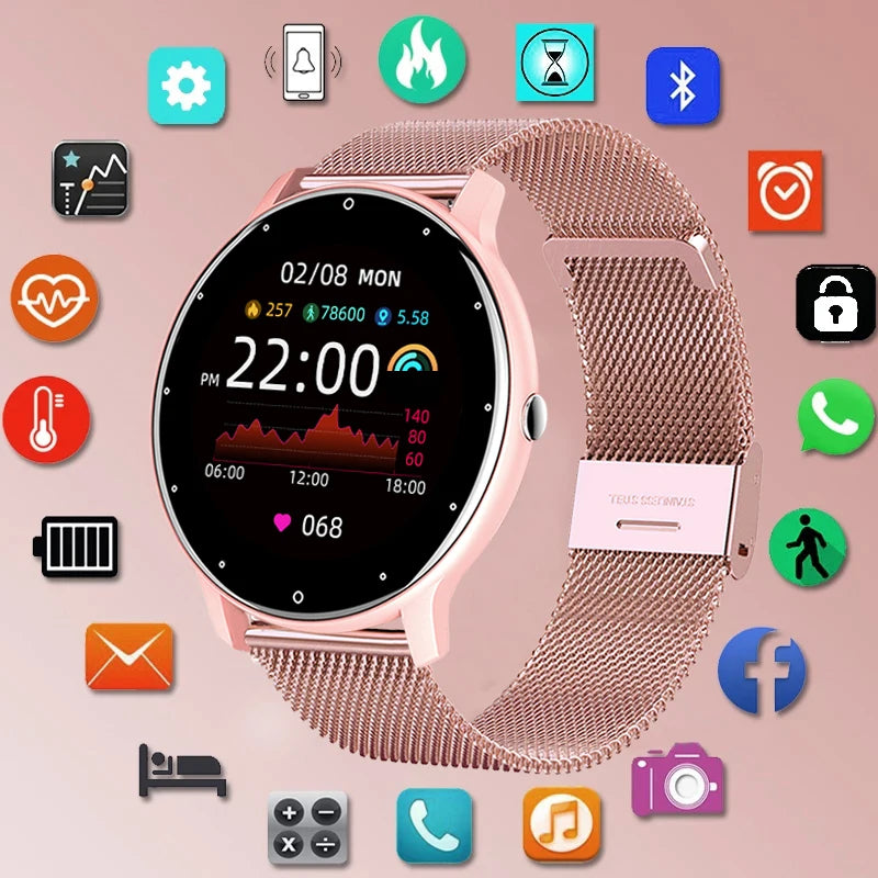 Smartwatch Mujer Hombre LIGE Resistente al Agua Clima Tiempo