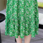 Robe décontractée à manches courtes, col rond et coupe ample