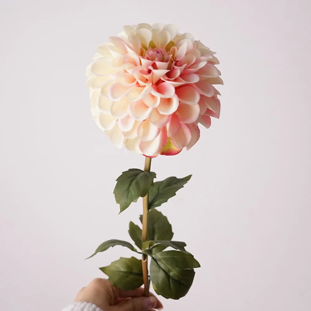 Dalia y Crisantemo Artificial 57cm Ramo de Seda Bodas /Hogar