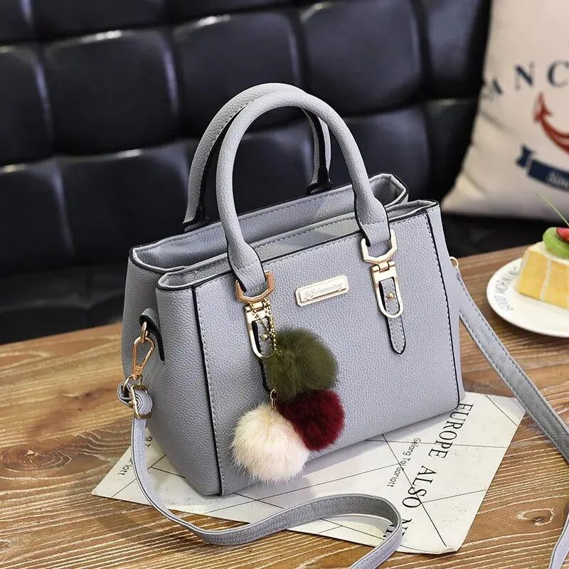 Bolso Cubo de Cuero PU Mujer Vintage Color Sólido