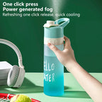 Bouteille spray pour eau 650 ml Gourde de sport portable