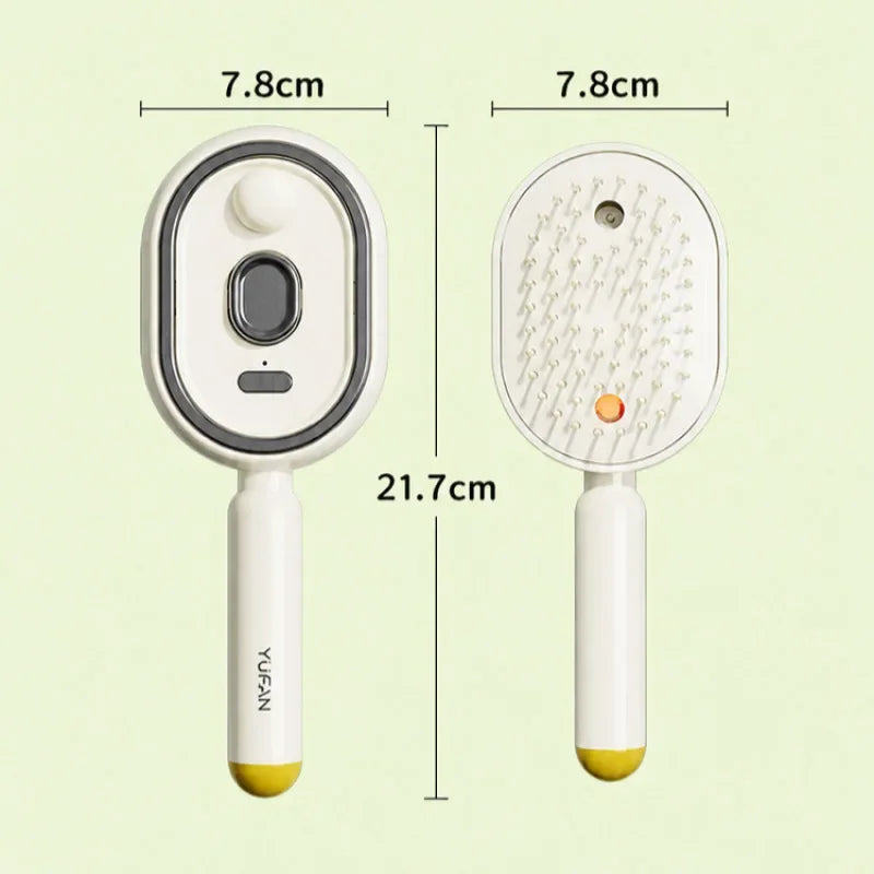 Peine Masajeador Eléctrico para Cabello con Spray