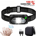 Linterna Frontal LED con Sensor de Inducción Camping