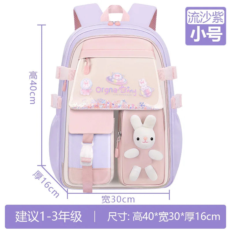 Mochila Escolar Impermeable Para Niñas