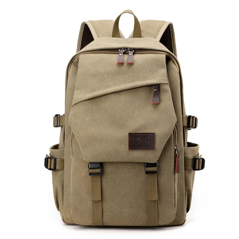 Mochila de Lona Estilo Retro Gran Capacidad