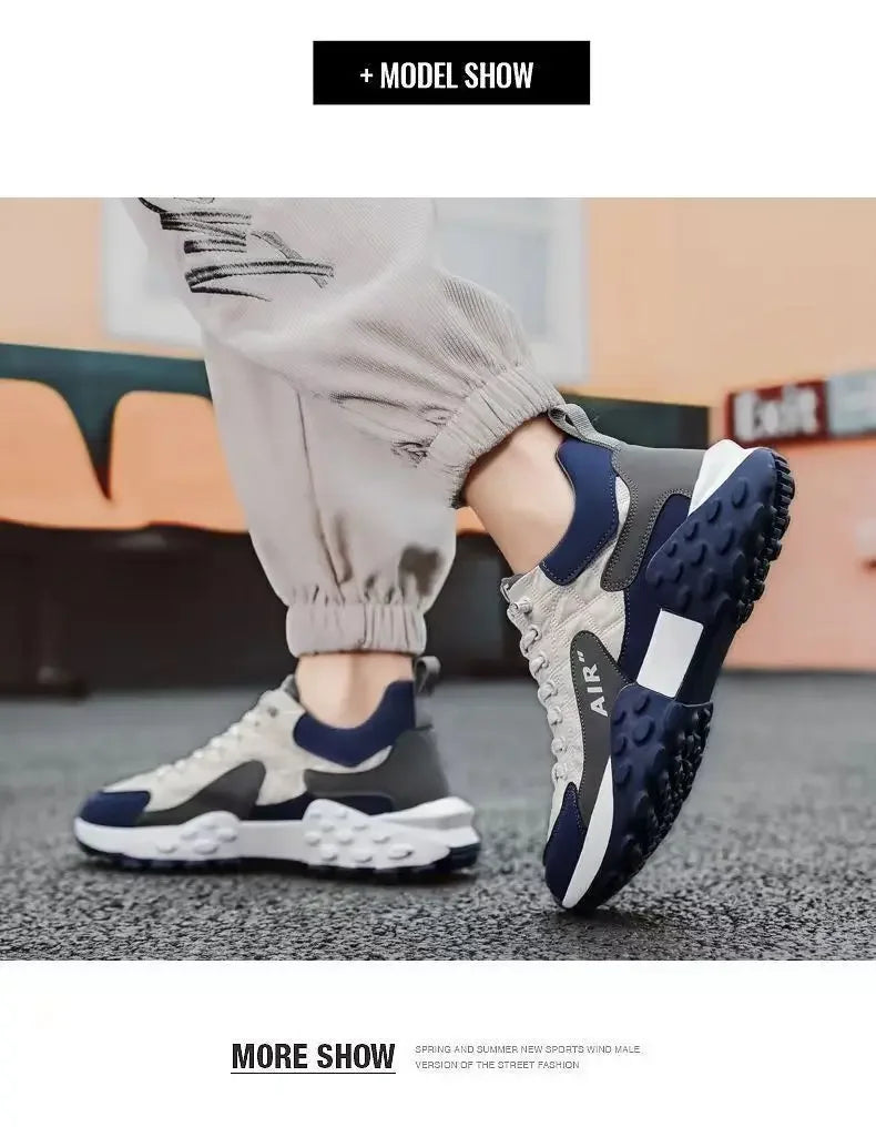 Men's Non-Slip Chunky Sole Trainers