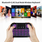 Mini clavier Bluetooth A8 double mode 2.4G rétroéclairé Android TV