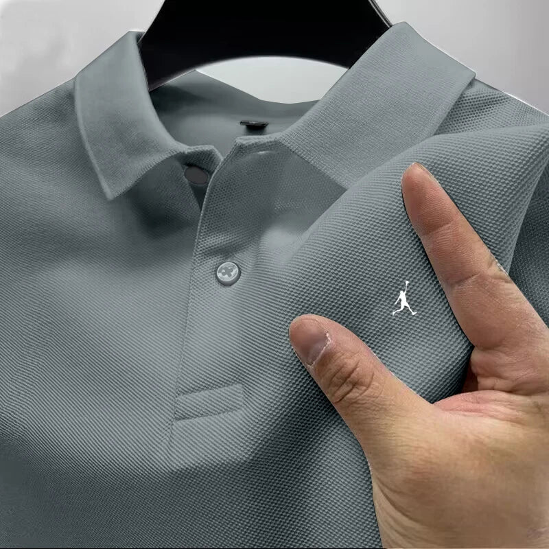 Polo Manga Corta con Cuello Casual y Negocios