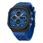 Reloj Deportivo SANDA 6387 Cuadrado Analógico Digital Para Hombre con Cronómetro