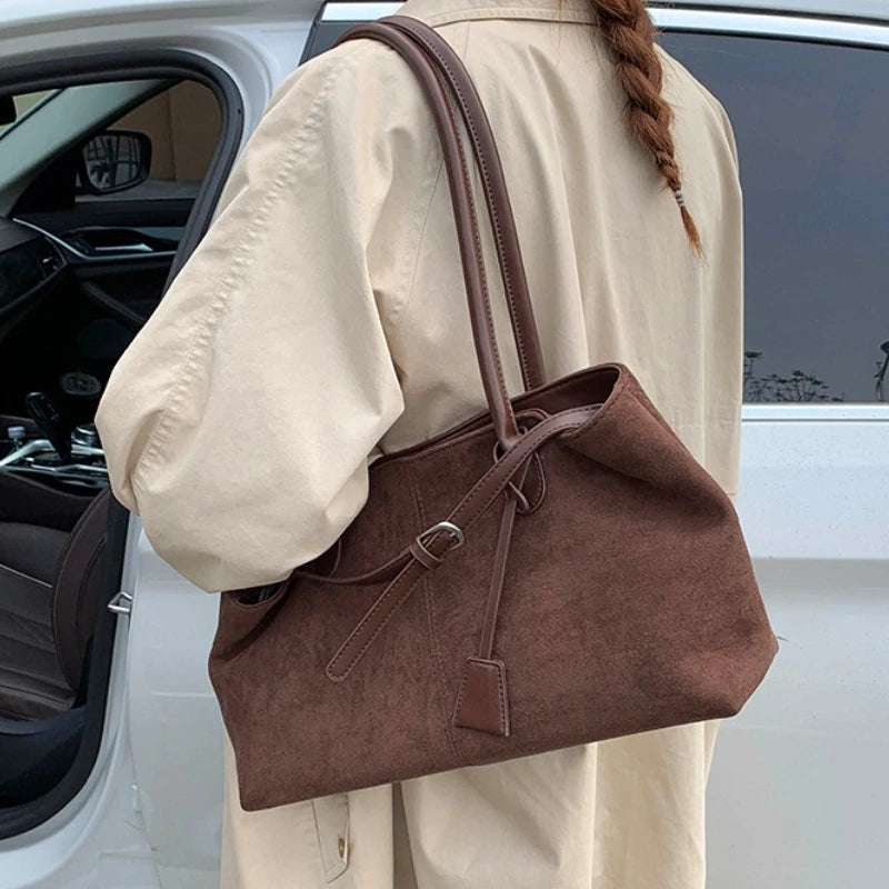 Bolso de Hombro de Cuero PU Para Mujer 2026 Retro