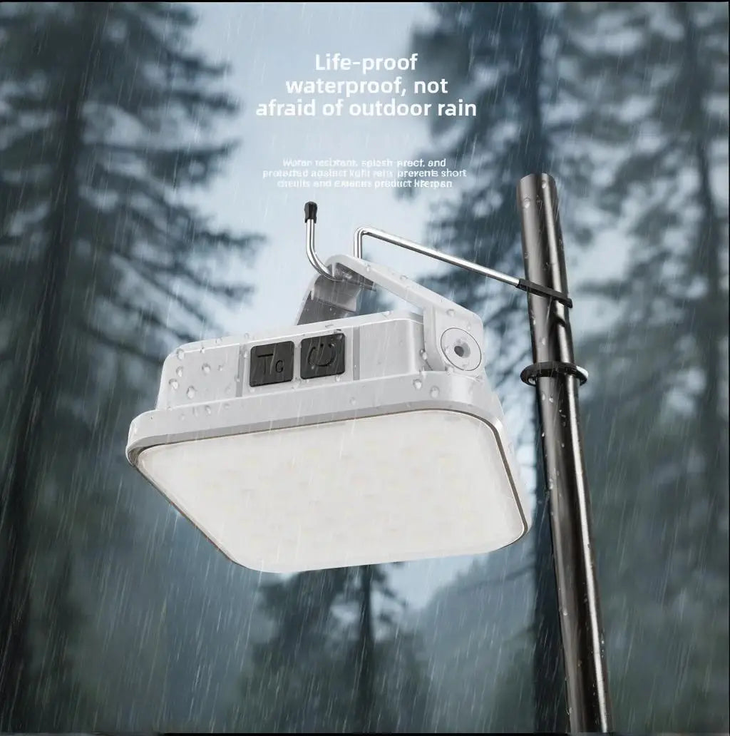 Lámpara Solar LED Recargable Para Camping Colgante