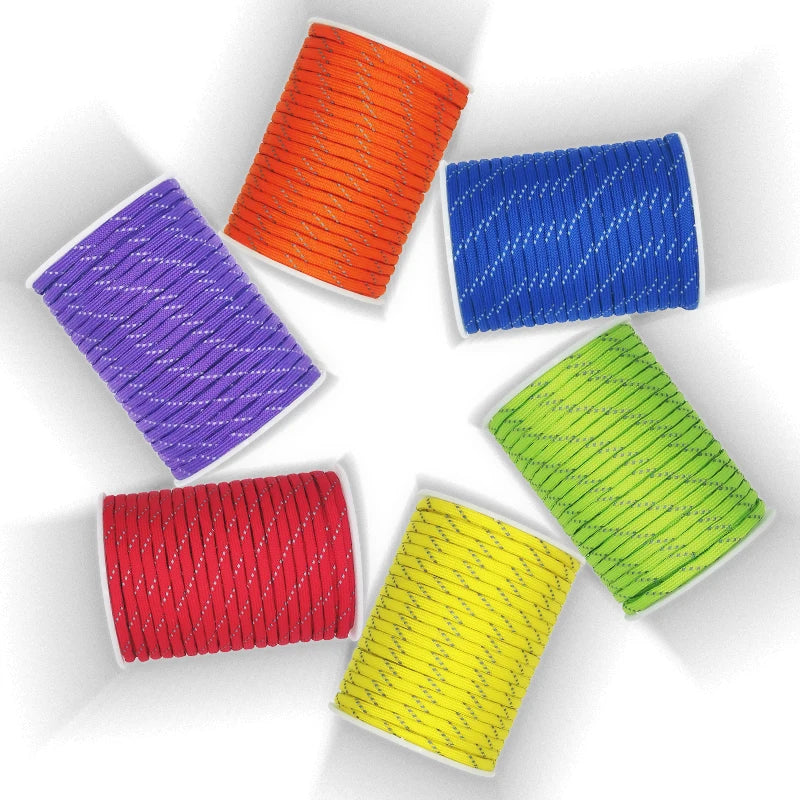 Cuerda Paracord Reflectante 7 Núcleos 550 de 30m – 4mm