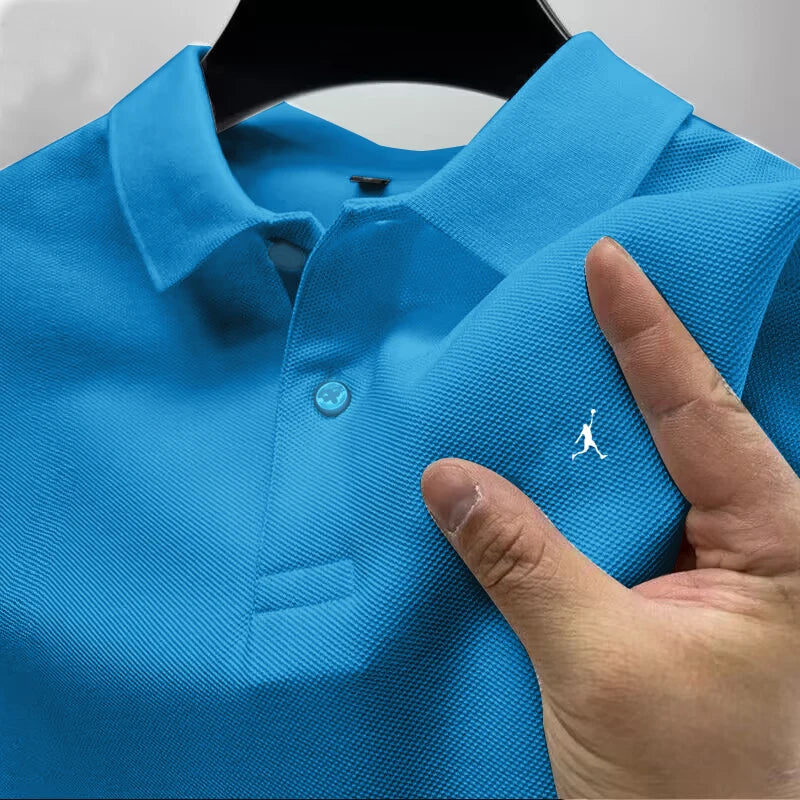 Polo Manga Corta con Cuello Casual y Negocios