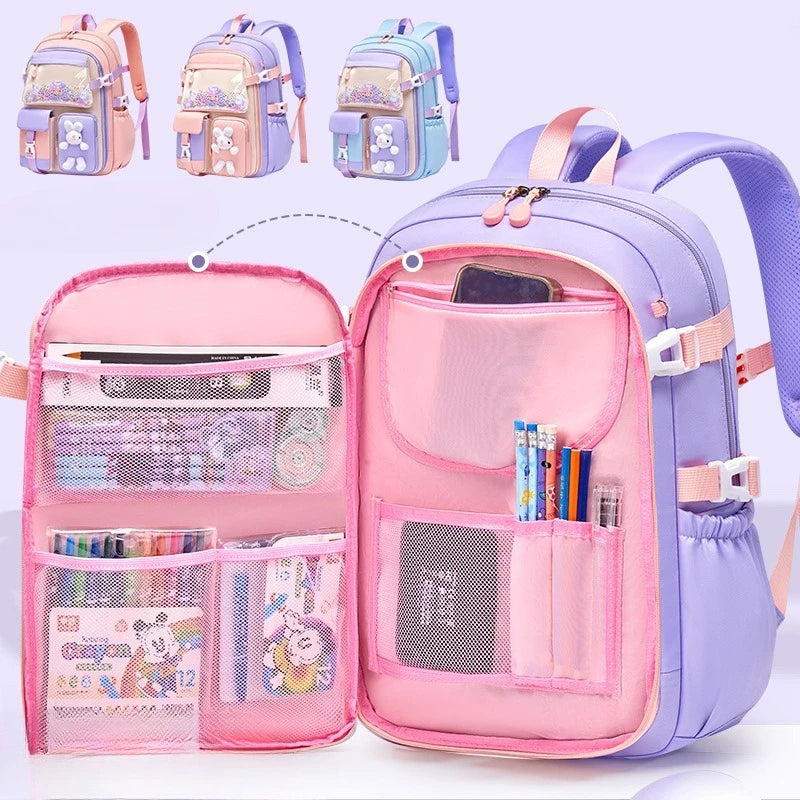 Mochila Kawaii Para Niñas de Primaria Ligera
