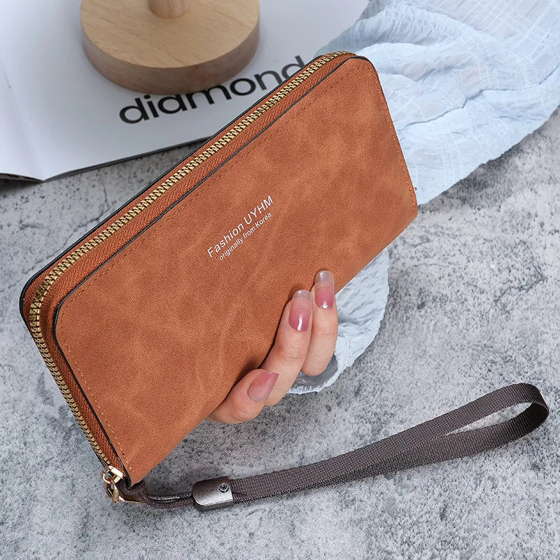 Cartera Larga Para Mujer Estilo Coreano Multifunción