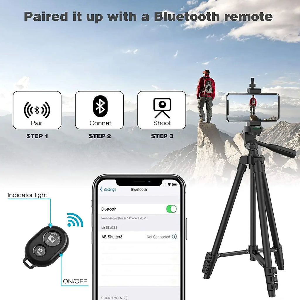Portable Tripod for Cell Phone / DSLR Camera Selfie Stand