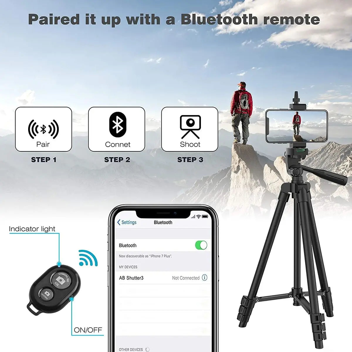 Trípode Portátil Para Celular /Cámara DSLR Soporte Selfie