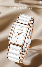 Montre LIGE LG89188 2026 Bracelet en céramique Résistante à l'eau
