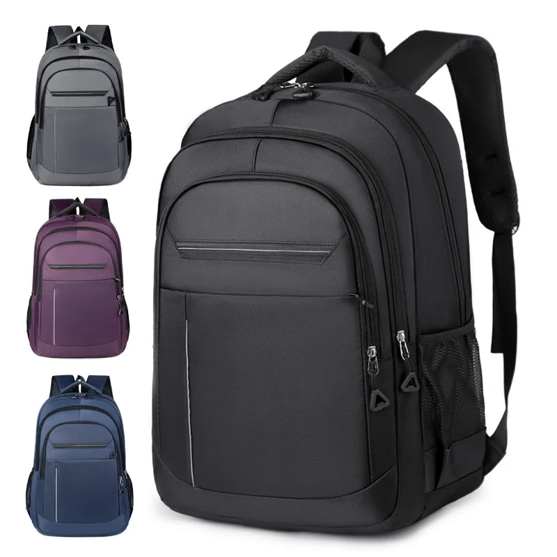 Mochila Oxford Hombre Estudiante Gran Capacidad Color Sólido