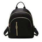 Mini Sac à Dos Femme Nylon Mode Multifonctionnel Noir
