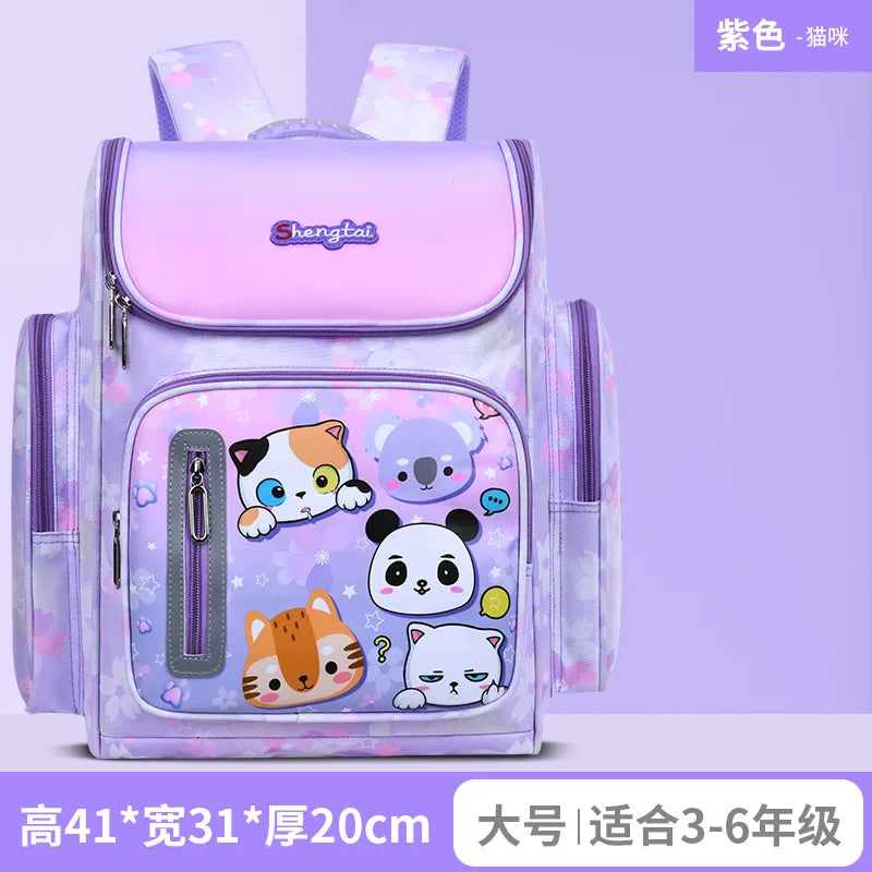Mochila Escolar Ortopédica Para Niños Con Diseños de Caricatura
