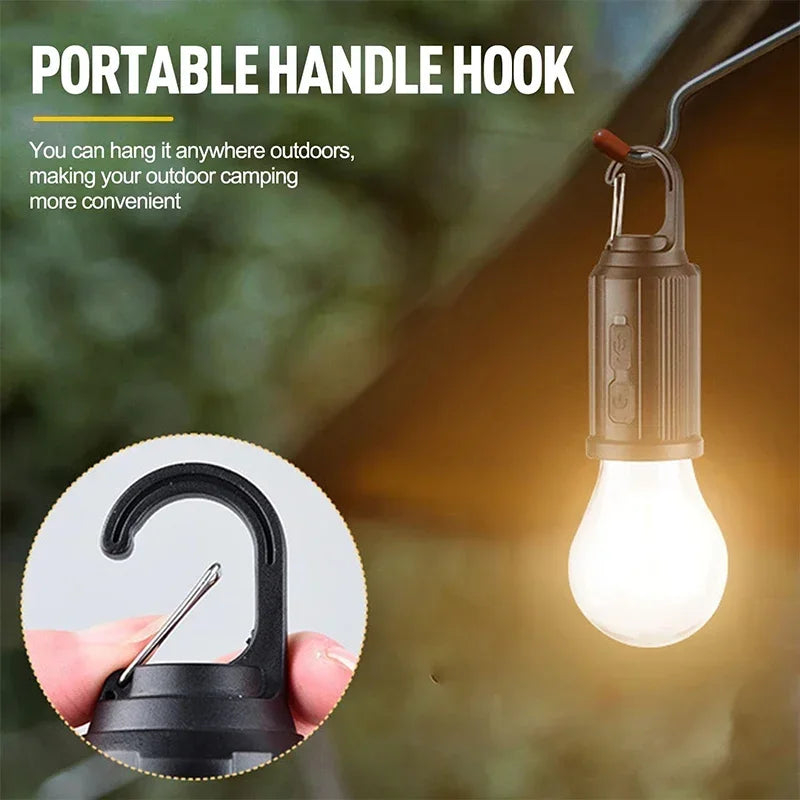 Bombilla LED Solar Recargable Para Camping Carpa y Senderismo