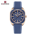 Reloj de Cuarzo NAVIFORCE NF5061 Para Mujer con Esfera Poligonal, Correa de Silicona