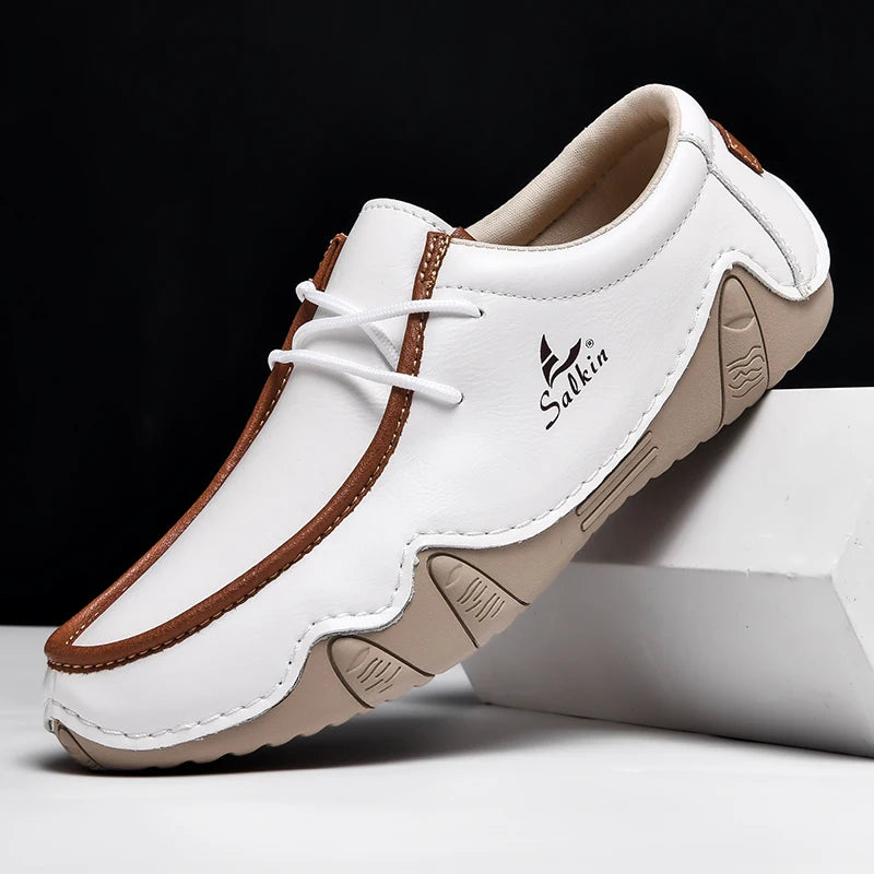 Tenis Mujer Cuero Artesanal Casual Plataforma Mocasines