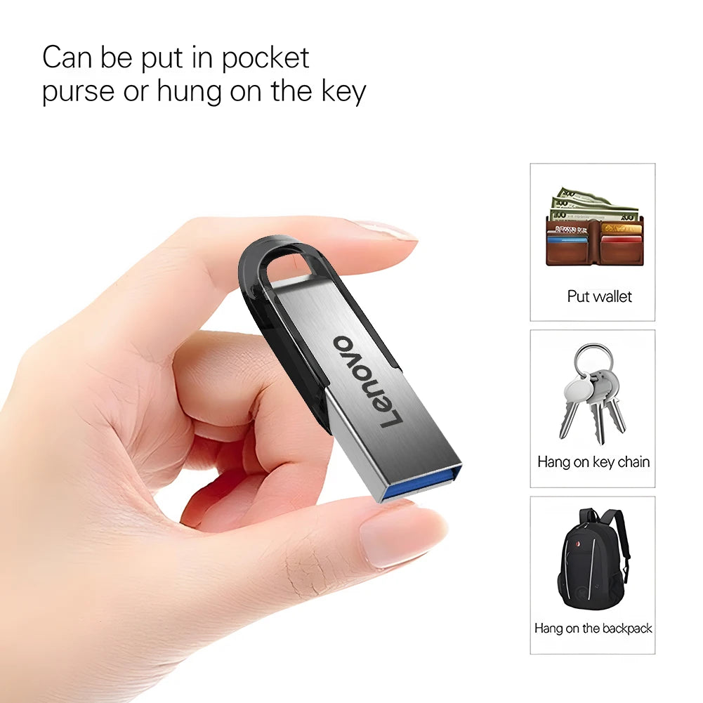 Lenovo Flash Drives 2TB Usb 3.0 Mini High Speed