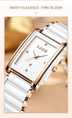 Montre LIGE LG89188 2026 Bracelet en céramique Résistante à l'eau