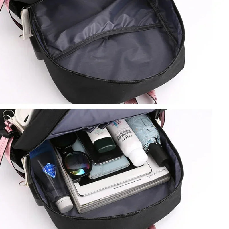 Mochila Escolar Estilo Coreano Adolescentes Femenina