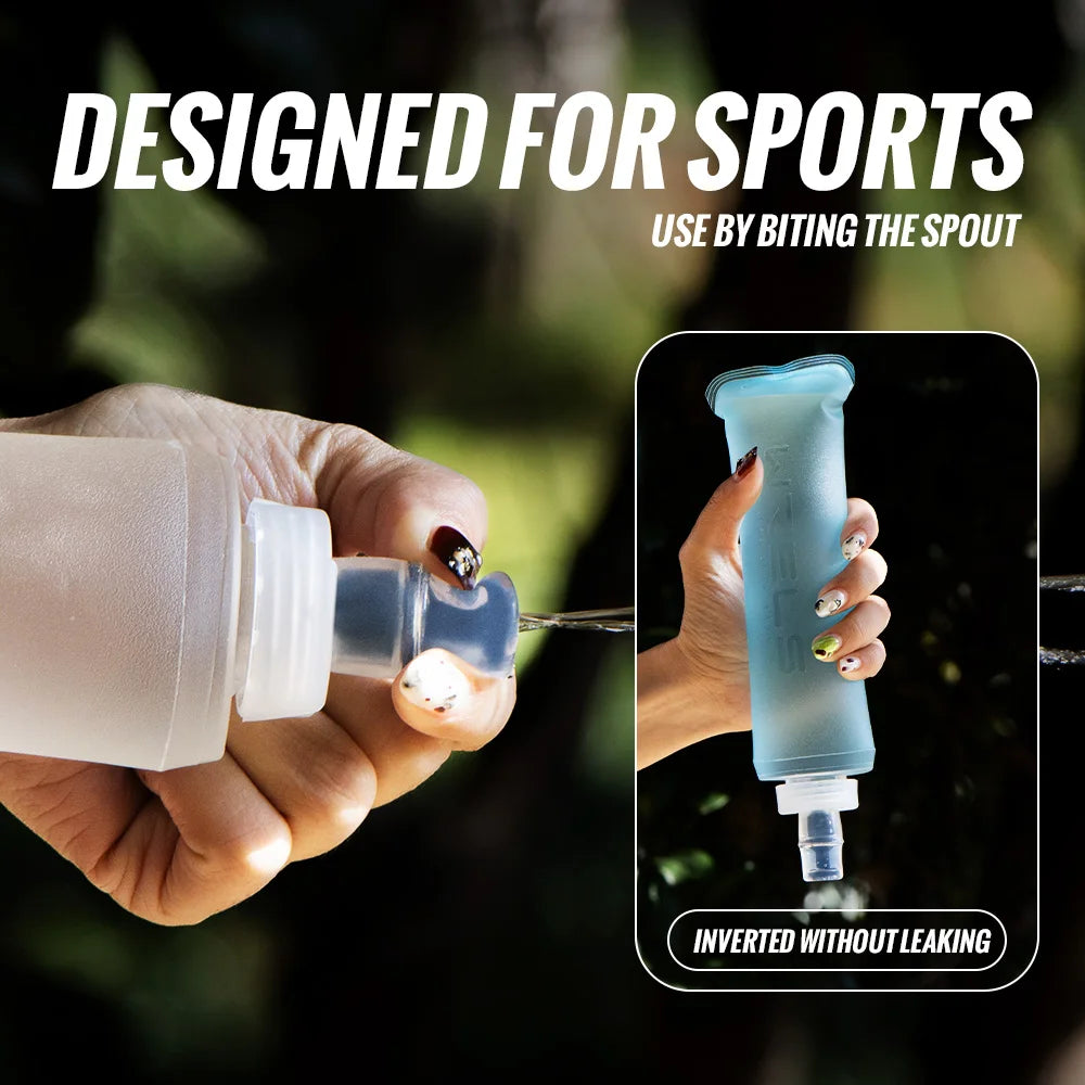Botella de Agua Blanda Plegable TPU Para Deportes