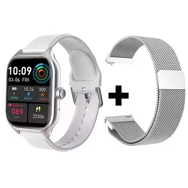 Smartwatch Hombre Mujer AMOLED 2.01'' Llamadas Bluetooth Multideporte