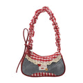 Bolso de Hombro Mujer Cinta de Encaje Escolar