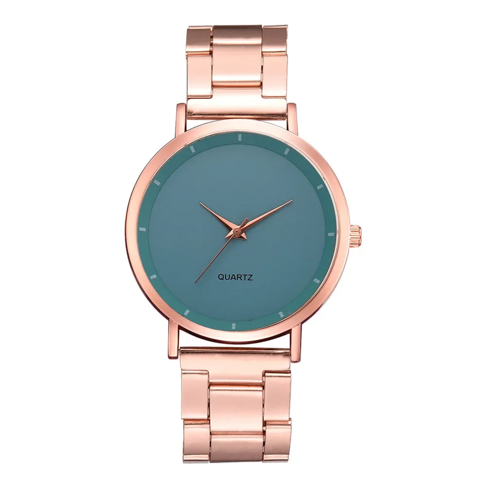 Reloj de Lujo Oro Rosa de Moda para Mujer