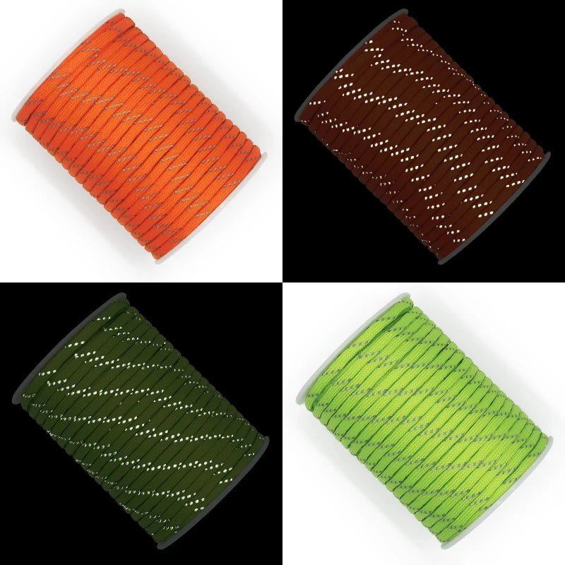 Cuerda Paracord Reflectante 7 Núcleos 550 de 30m – 4mm