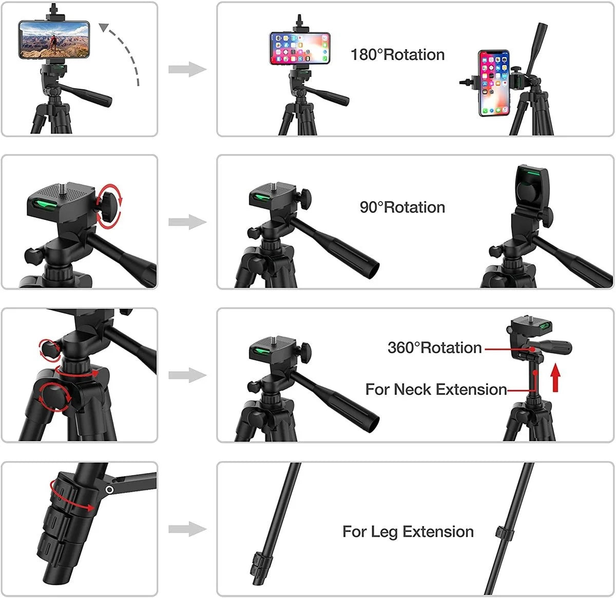 Trípode Portátil Para Celular /Cámara DSLR Soporte Selfie