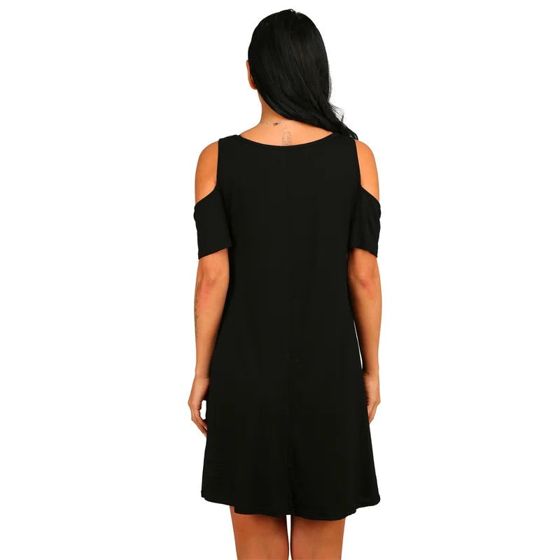 Elegant Vintage Off-the-Shoulder Party Dress