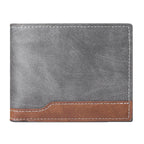 Portefeuille court en cuir PU pour homme rétro porte-monnaie