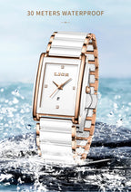 Montre LIGE LG89188 2026 Bracelet en céramique Résistante à l'eau