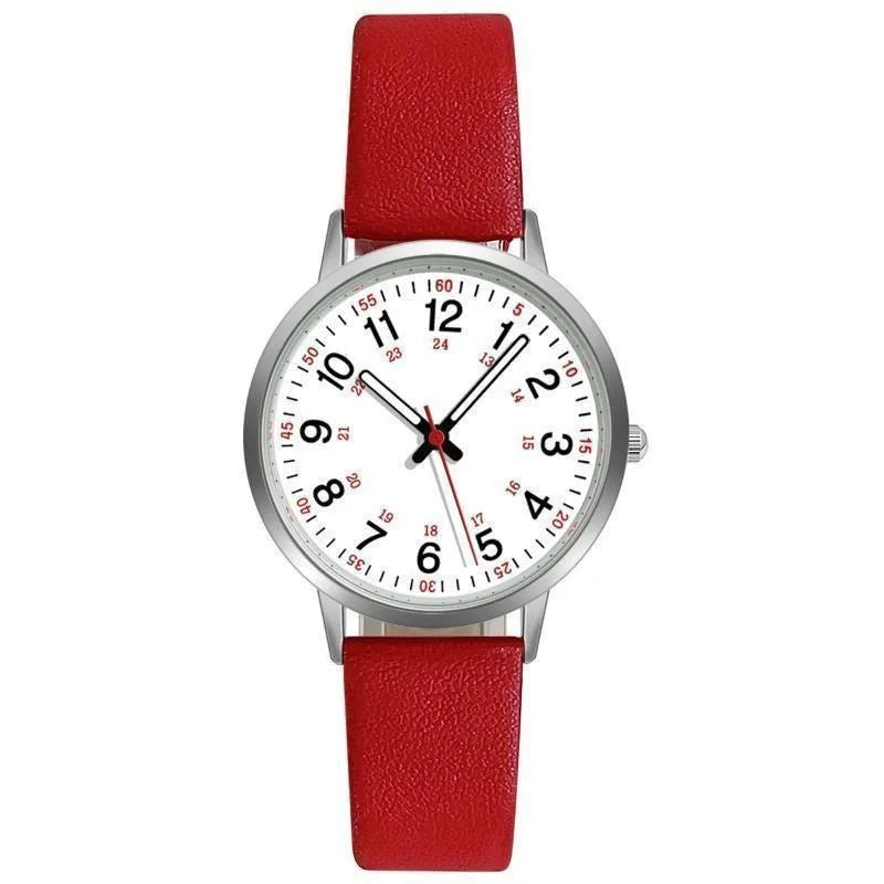 Reloj Luminoso Casual con Correa de Cuero para Mujer