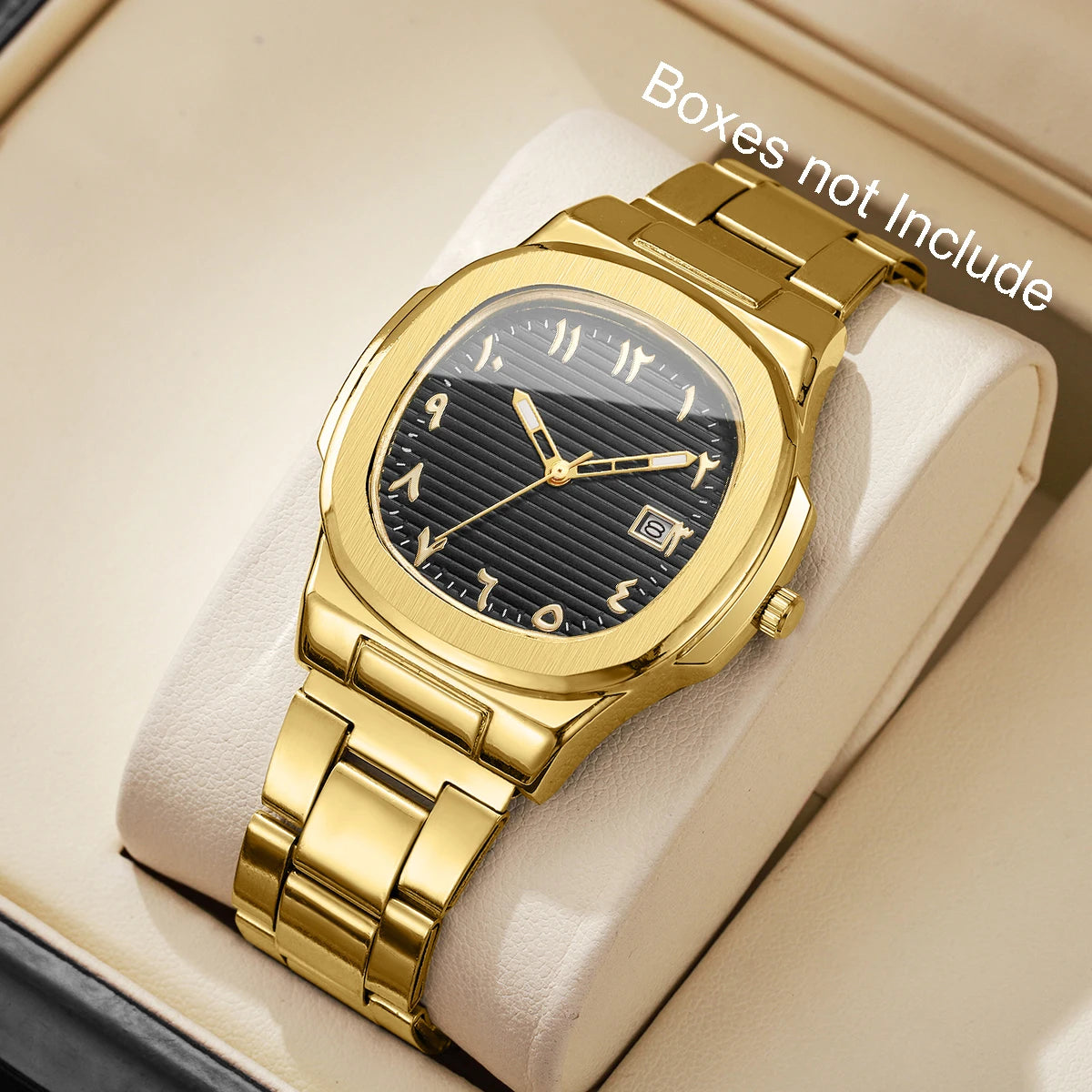 Luxury Square Quartz Stainless Steel Watch