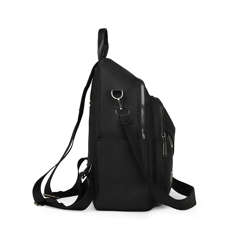 Mochila Casual Mujer Negra Bolso Tendencia