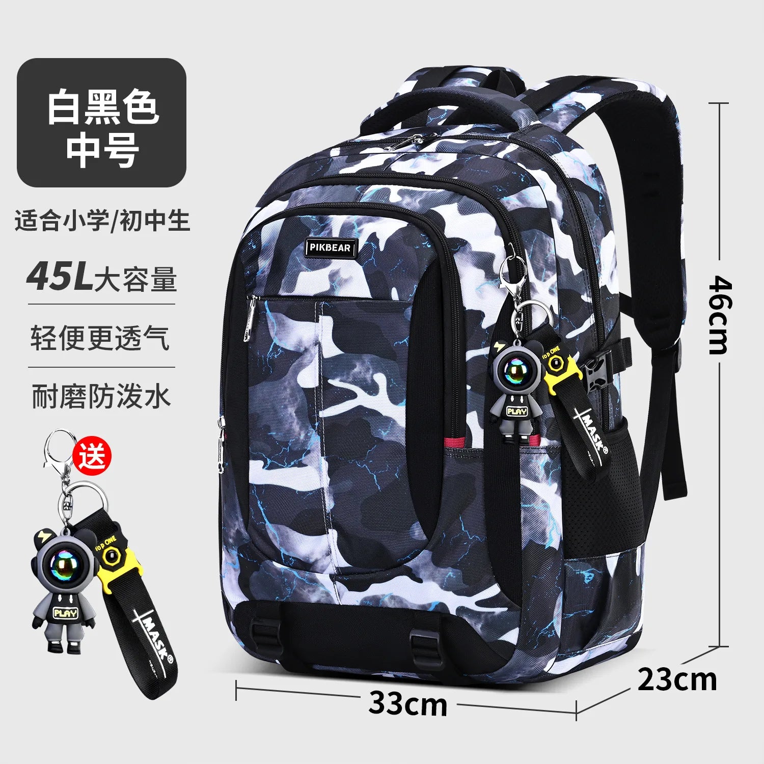 Mochila Escolar Juvenil con Depósito Para Laptop Multiuso
