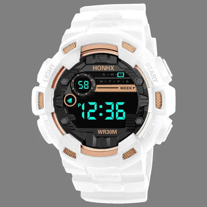 Men's and Students' Multifunctional Sports LED Watch
