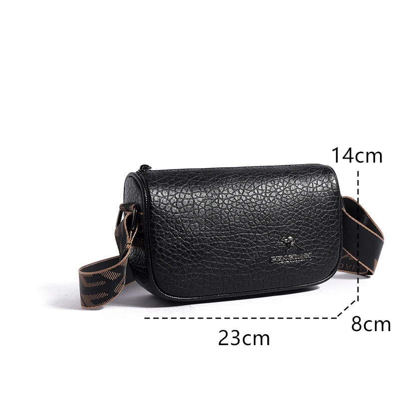 Bolso Mensajero de Cuero Mujer Pequeña Diseño Elegante