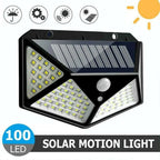 Lampe Solaire LED 100 Projecteurs Pour Jardin avec Capteur